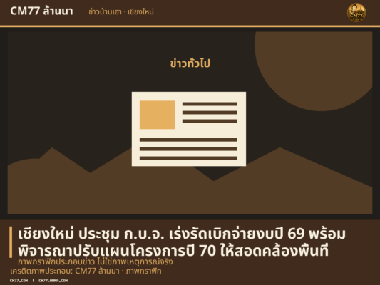 เครดิตภาพประกอบ: CM77 ล้านนา · ภาพกราฟิก — ภาพกราฟิกประกอบข่าว ไม่ใช่ภาพเหตุการณ์จริง