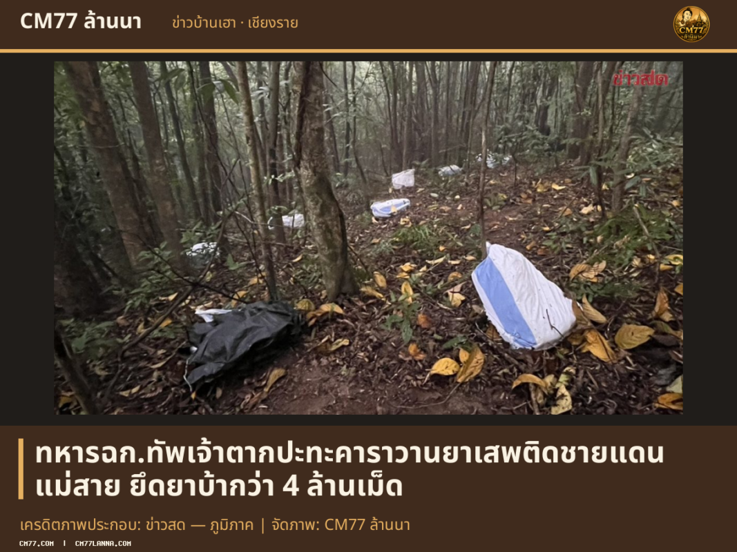 เครดิตภาพประกอบ: ข่าวสด — ภูมิภาค | จัดภาพ: CM77 ล้านนา