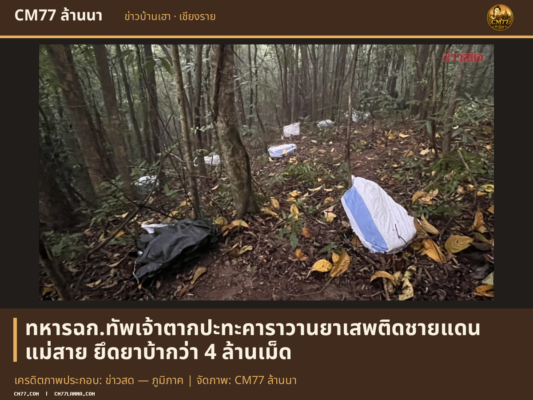 เครดิตภาพประกอบ: ข่าวสด — ภูมิภาค | จัดภาพ: CM77 ล้านนา